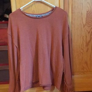 Wrangler fringe sweater